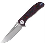 Dreamtech 3898MR Linerlock Knife Micarta Red