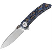 Dreamtech 3610MBL Linerlock Knife Micarta Blue