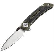 Dreamtech 3610CGG Linerlock Knife CF/G10 Green