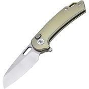Dreamtech 3599BR Button Lock Knife Ti Bronze