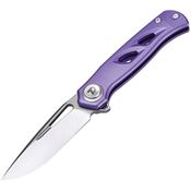 Dreamtech 4260P Button Lock Knife Ti Purple