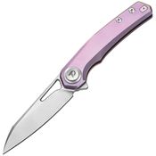 Dreamtech 4281P Button Lock Knife Ti Pink