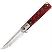 ElitEdge 10B027RD Linerlock Knife Black/Red