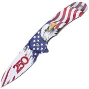 MTech A2067E250 Linerlock Knife A/O 250th Eagle