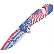 MTech A2070F250 Linerlock Knife A/O 250th Liberty