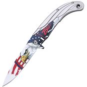 MTech A2071S250 Eagle Linerlock Knife A/O Silver