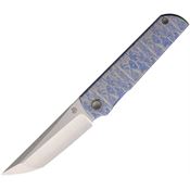 North Mountain Blade 2414AZDB Zen Framelock Knife Ti Blue