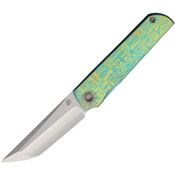 North Mountain Blade 2414AZDA Zen Framelock Knife Ti Teal