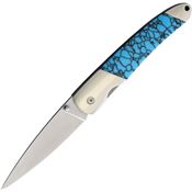 Santa Fe Stoneworks 70TUR Linerlock Knife Turquoise