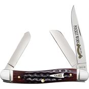 Case XX 55232 Med Stockman mahogany Bone