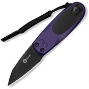 Civivi 250543 Purr Slip Joint Blk/Ppl
