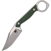 Cobratec WLTODGCLP Wolfteeth Fixed Blade Grn CP