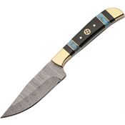 Damascus 1428 Fixed Blade Turquiose