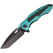 ElitEdge 10A135TQ Linerlock A/O Teal/CF