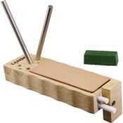 Lansky 2D2CL Turn-Box With Leather Strop