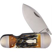 Rough Ryder Reserve R040CB Ghost Fish Brown Stag Bone
