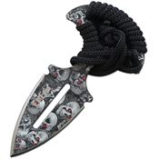 ElitEdge 20685GYSC Push Dagger Gray Skull