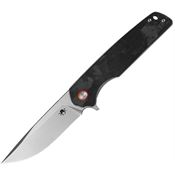 Klaken J354BK Warpath Linerlock Black CF