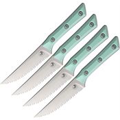 Microtech 360012SETCA Steak Knife Set Blue