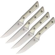 Microtech 360012SETIV Steak Knife Set Ivory