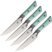 Microtech 3600B10SETCA Steak Knife Set Blue