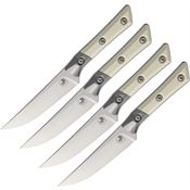 Microtech 3600B10SETIV Steak Knife Set Ivory