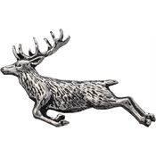 TS Brown A60 Springing Stag Lapel Pin