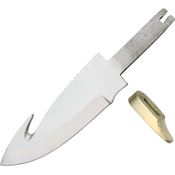 Blank SM02 4 Inch Stainless Guthook Blade Knife Blank SM02 4 Inch Stainless Guthook Blade Knife