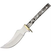 Blank 101 Fixed Blade Upswept Skinner with Brass Finger Guard Blank 101 Fixed Blade Upswept Skinner with Brass Finger Guard